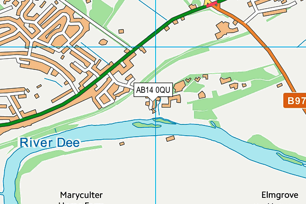 AB14 0QU map - OS VectorMap District (Ordnance Survey) AB14 0QU map - OS VectorMap District (Ordnance Survey)
