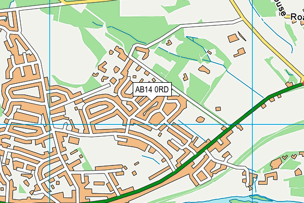AB14 0RD map - OS VectorMap District (Ordnance Survey) AB14 0RD map - OS VectorMap District (Ordnance Survey)