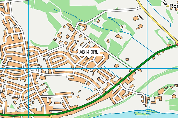AB14 0RL map - OS VectorMap District (Ordnance Survey) AB14 0RL map - OS VectorMap District (Ordnance Survey)