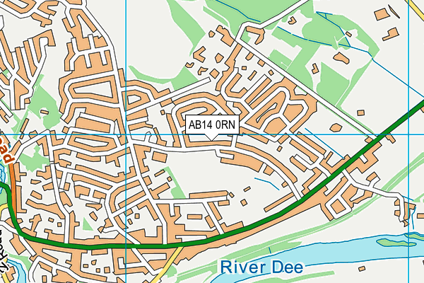 AB14 0RN map - OS VectorMap District (Ordnance Survey) AB14 0RN map - OS VectorMap District (Ordnance Survey)