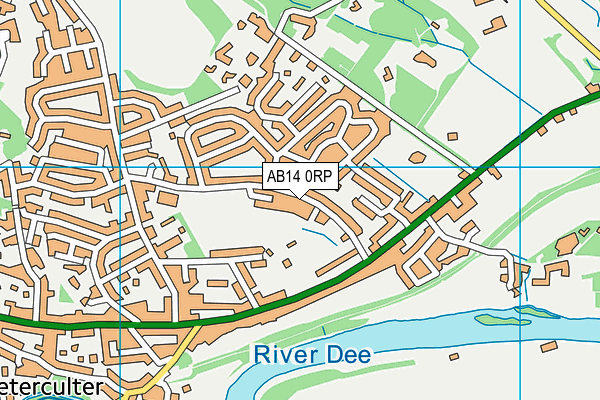 AB14 0RP map - OS VectorMap District (Ordnance Survey)