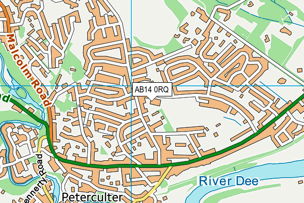 AB14 0RQ map - OS VectorMap District (Ordnance Survey) AB14 0RQ map - OS VectorMap District (Ordnance Survey)