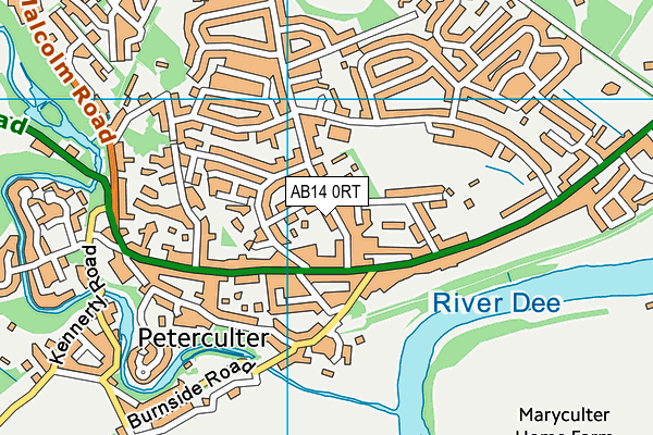 AB14 0RT map - OS VectorMap District (Ordnance Survey) AB14 0RT map - OS VectorMap District (Ordnance Survey)