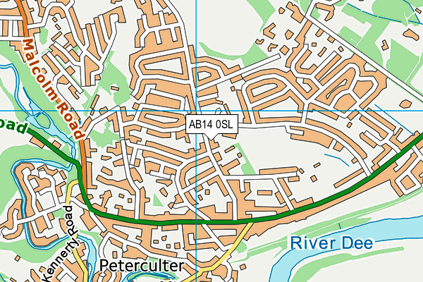 AB14 0SL map - OS VectorMap District (Ordnance Survey) AB14 0SL map - OS VectorMap District (Ordnance Survey)