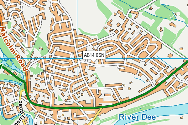 AB14 0SN map - OS VectorMap District (Ordnance Survey) AB14 0SN map - OS VectorMap District (Ordnance Survey)