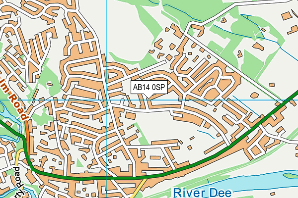 AB14 0SP map - OS VectorMap District (Ordnance Survey) AB14 0SP map - OS VectorMap District (Ordnance Survey)