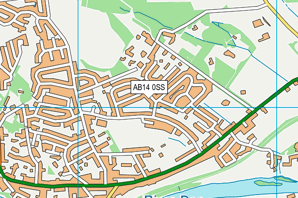 AB14 0SS map - OS VectorMap District (Ordnance Survey) AB14 0SS map - OS VectorMap District (Ordnance Survey)