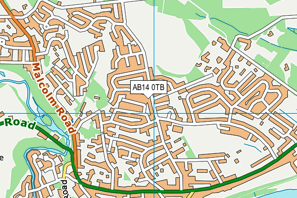 AB14 0TB map - OS VectorMap District (Ordnance Survey) AB14 0TB map - OS VectorMap District (Ordnance Survey)