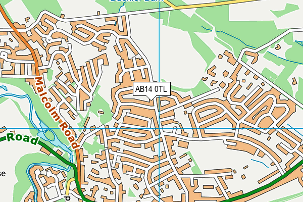 AB14 0TL map - OS VectorMap District (Ordnance Survey) AB14 0TL map - OS VectorMap District (Ordnance Survey)