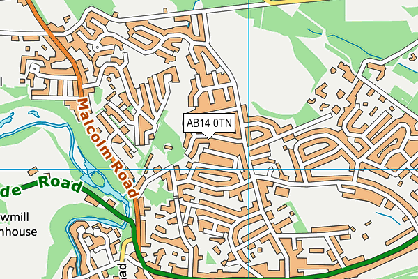 AB14 0TN map - OS VectorMap District (Ordnance Survey) AB14 0TN map - OS VectorMap District (Ordnance Survey)