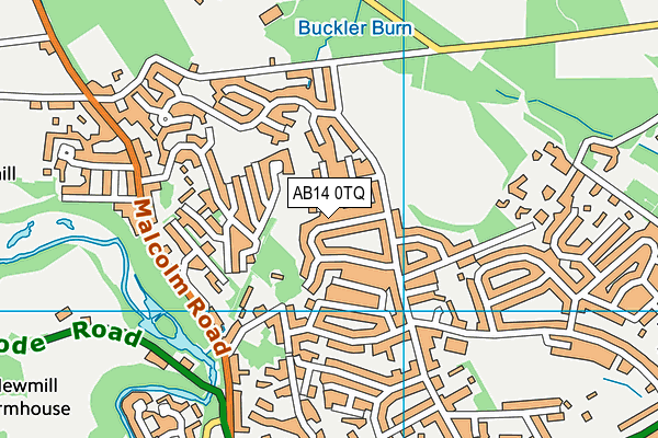 AB14 0TQ map - OS VectorMap District (Ordnance Survey) AB14 0TQ map - OS VectorMap District (Ordnance Survey)