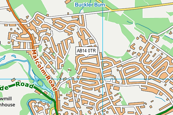 AB14 0TR map - OS VectorMap District (Ordnance Survey) AB14 0TR map - OS VectorMap District (Ordnance Survey)