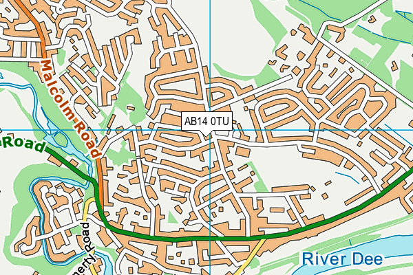 AB14 0TU map - OS VectorMap District (Ordnance Survey) AB14 0TU map - OS VectorMap District (Ordnance Survey)