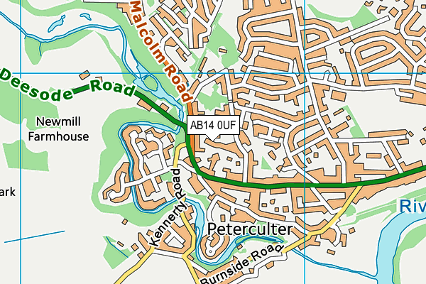 AB14 0UF map - OS VectorMap District (Ordnance Survey) AB14 0UF map - OS VectorMap District (Ordnance Survey)