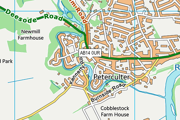 AB14 0UR map - OS VectorMap District (Ordnance Survey) AB14 0UR map - OS VectorMap District (Ordnance Survey)