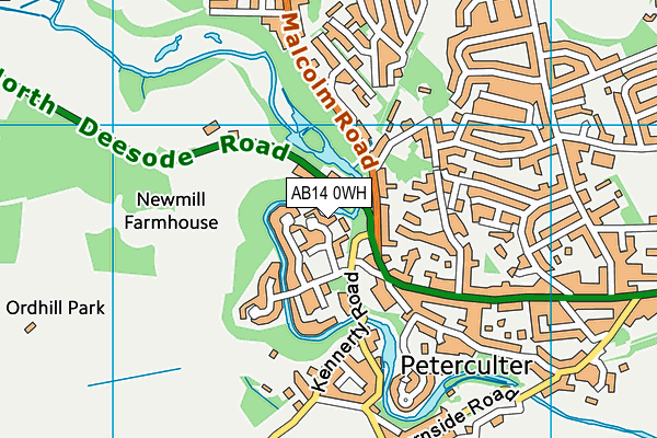AB14 0WH map - OS VectorMap District (Ordnance Survey) AB14 0WH map - OS VectorMap District (Ordnance Survey)