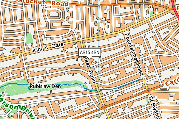 AB15 4BN map - OS VectorMap District (Ordnance Survey) AB15 4BN map - OS VectorMap District (Ordnance Survey)