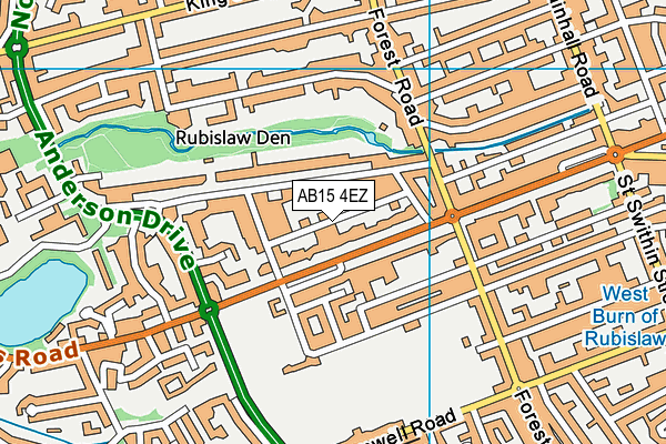 AB15 4EZ map - OS VectorMap District (Ordnance Survey) AB15 4EZ map - OS VectorMap District (Ordnance Survey)