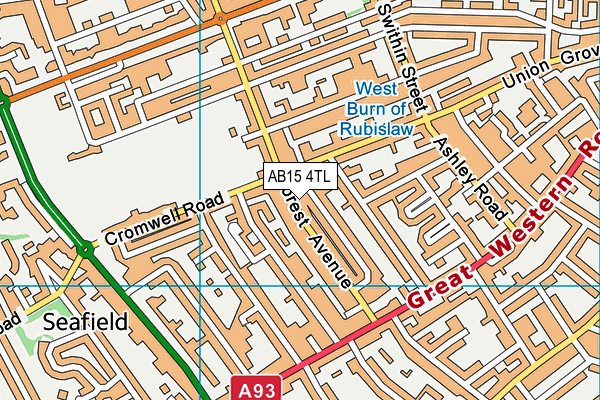 AB15 4TL map - OS VectorMap District (Ordnance Survey) AB15 4TL map - OS VectorMap District (Ordnance Survey)