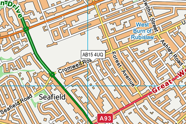AB15 4UQ map - OS VectorMap District (Ordnance Survey) AB15 4UQ map - OS VectorMap District (Ordnance Survey)