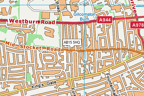AB15 5HQ map - OS VectorMap District (Ordnance Survey)