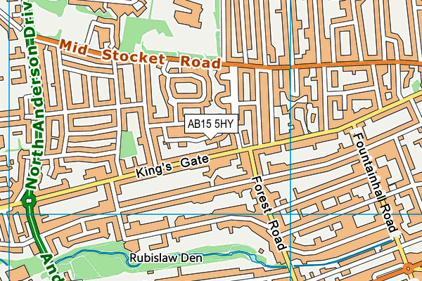 AB15 5HY map - OS VectorMap District (Ordnance Survey) AB15 5HY map - OS VectorMap District (Ordnance Survey)