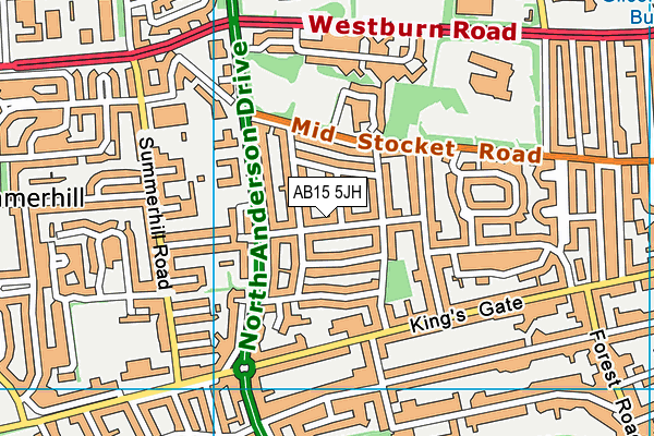 AB15 5JH map - OS VectorMap District (Ordnance Survey) AB15 5JH map - OS VectorMap District (Ordnance Survey)