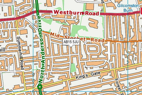 AB15 5JU map - OS VectorMap District (Ordnance Survey) AB15 5JU map - OS VectorMap District (Ordnance Survey)