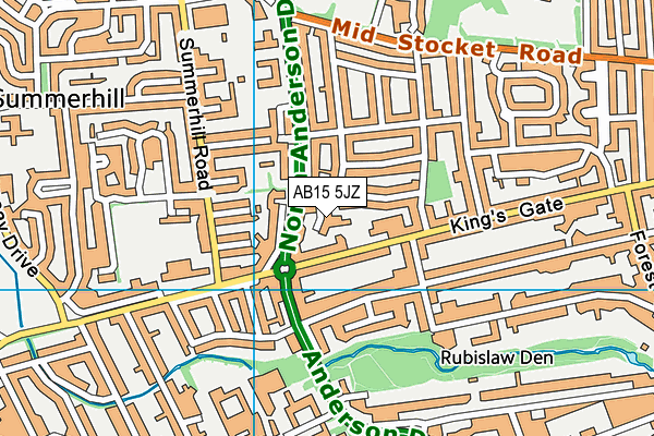 AB15 5JZ map - OS VectorMap District (Ordnance Survey) AB15 5JZ map - OS VectorMap District (Ordnance Survey)