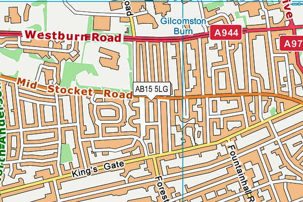 AB15 5LG map - OS VectorMap District (Ordnance Survey) AB15 5LG map - OS VectorMap District (Ordnance Survey)