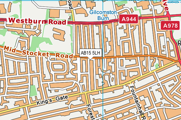 AB15 5LH map - OS VectorMap District (Ordnance Survey) AB15 5LH map - OS VectorMap District (Ordnance Survey)