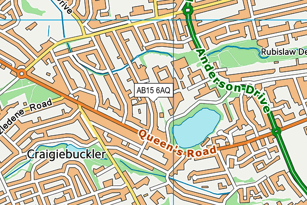 AB15 6AQ map - OS VectorMap District (Ordnance Survey) AB15 6AQ map - OS VectorMap District (Ordnance Survey)