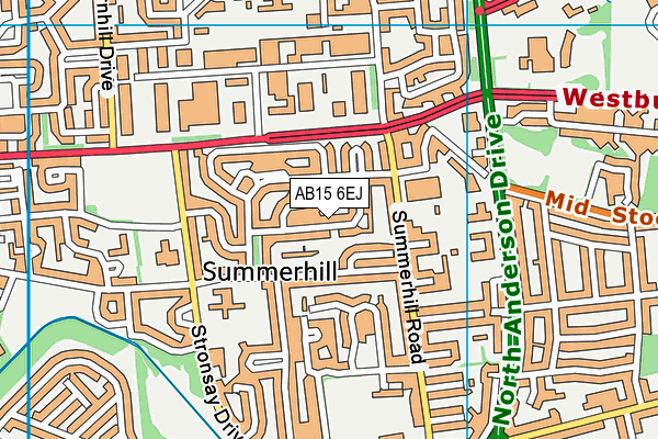 AB15 6EJ map - OS VectorMap District (Ordnance Survey) AB15 6EJ map - OS VectorMap District (Ordnance Survey)
