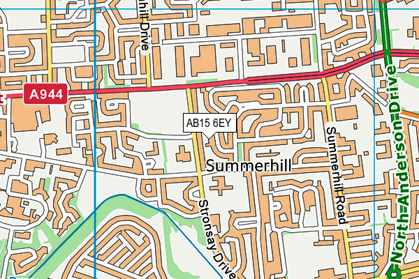 AB15 6EY map - OS VectorMap District (Ordnance Survey) AB15 6EY map - OS VectorMap District (Ordnance Survey)