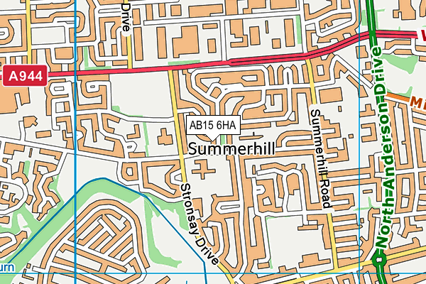 AB15 6HA map - OS VectorMap District (Ordnance Survey) AB15 6HA map - OS VectorMap District (Ordnance Survey)