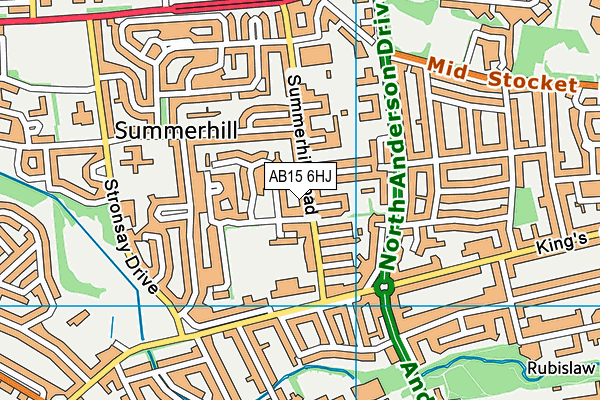 AB15 6HJ map - OS VectorMap District (Ordnance Survey) AB15 6HJ map - OS VectorMap District (Ordnance Survey)