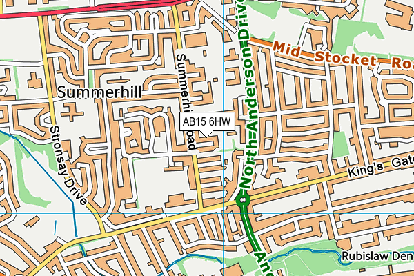 AB15 6HW map - OS VectorMap District (Ordnance Survey) AB15 6HW map - OS VectorMap District (Ordnance Survey)