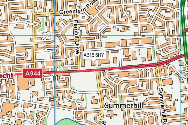 AB15 6HY map - OS VectorMap District (Ordnance Survey) AB15 6HY map - OS VectorMap District (Ordnance Survey)