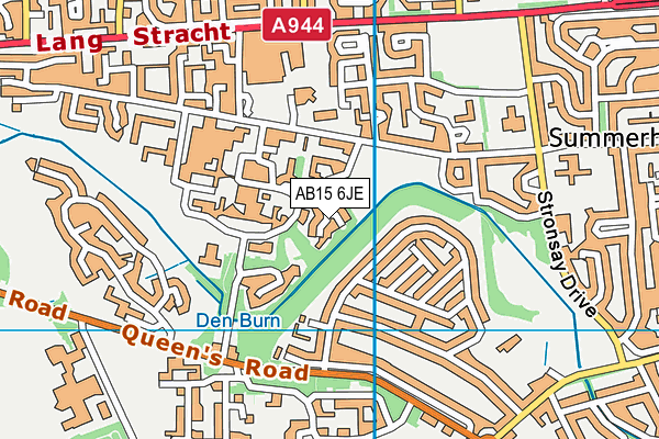 AB15 6JE map - OS VectorMap District (Ordnance Survey) AB15 6JE map - OS VectorMap District (Ordnance Survey)