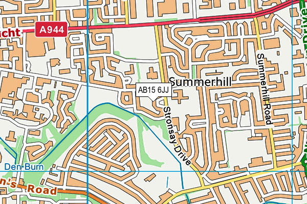 AB15 6JJ map - OS VectorMap District (Ordnance Survey) AB15 6JJ map - OS VectorMap District (Ordnance Survey)