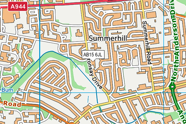 AB15 6JL map - OS VectorMap District (Ordnance Survey) AB15 6JL map - OS VectorMap District (Ordnance Survey)