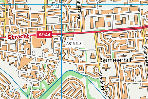 AB15 6JZ map - OS VectorMap District (Ordnance Survey) AB15 6JZ map - OS VectorMap District (Ordnance Survey)