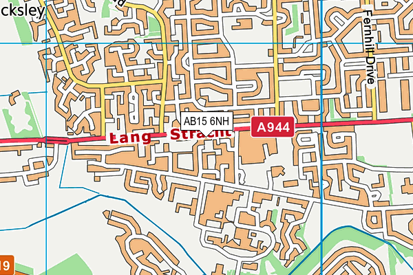 AB15 6NH map - OS VectorMap District (Ordnance Survey) AB15 6NH map - OS VectorMap District (Ordnance Survey)