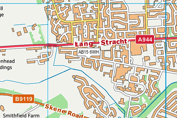 AB15 6WH map - OS VectorMap District (Ordnance Survey) AB15 6WH map - OS VectorMap District (Ordnance Survey)
