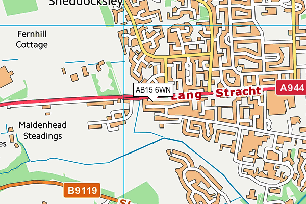 AB15 6WN map - OS VectorMap District (Ordnance Survey) AB15 6WN map - OS VectorMap District (Ordnance Survey)