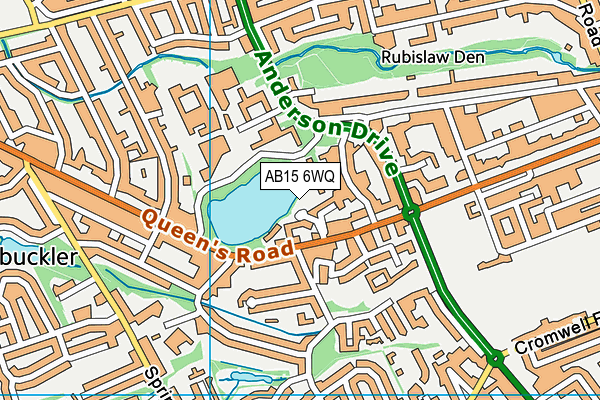 AB15 6WQ map - OS VectorMap District (Ordnance Survey) AB15 6WQ map - OS VectorMap District (Ordnance Survey)