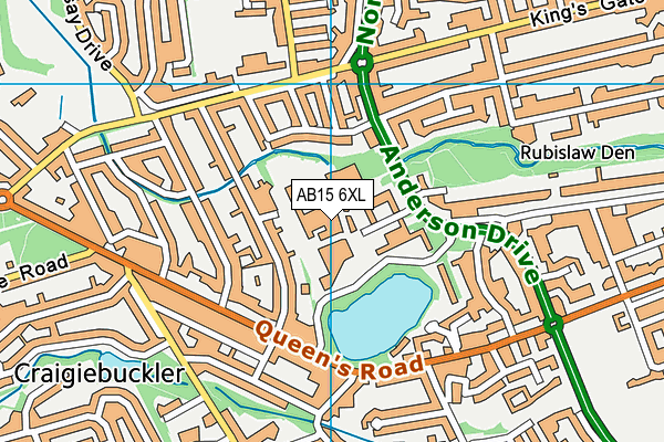 AB15 6XL map - OS VectorMap District (Ordnance Survey) AB15 6XL map - OS VectorMap District (Ordnance Survey)