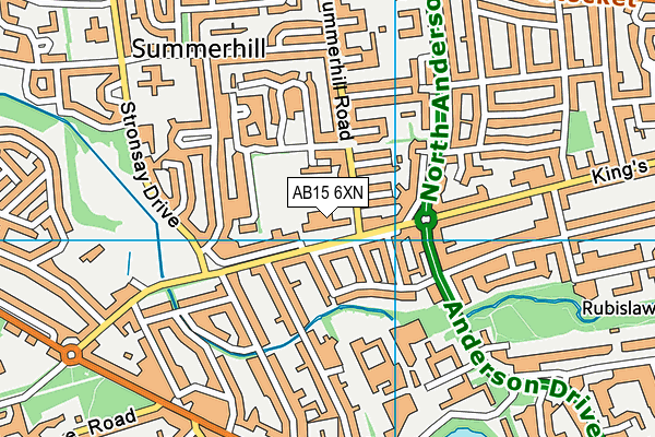 AB15 6XN map - OS VectorMap District (Ordnance Survey) AB15 6XN map - OS VectorMap District (Ordnance Survey)
