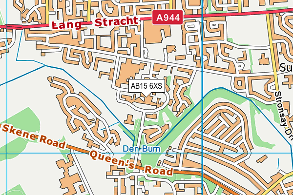 AB15 6XS map - OS VectorMap District (Ordnance Survey) AB15 6XS map - OS VectorMap District (Ordnance Survey)