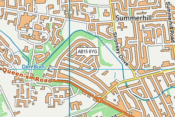 AB15 6YG map - OS VectorMap District (Ordnance Survey) AB15 6YG map - OS VectorMap District (Ordnance Survey)